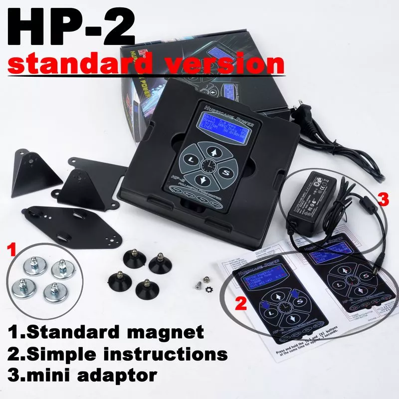 Fuente de alimentación para tatuaje 100% original Hurricane HP-2 Green Box