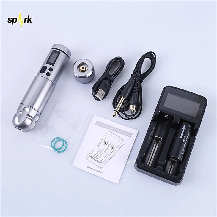 Máquina de tatuaje recargable Spark, pluma de tatuaje inalámbrica a la venta