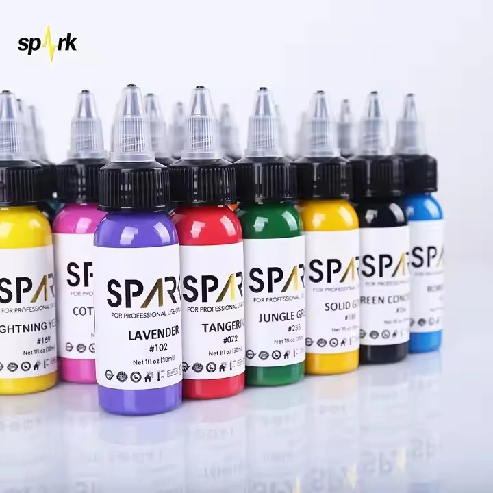 Tatuaje de chispa profesional tinta 1oz 25 set de color