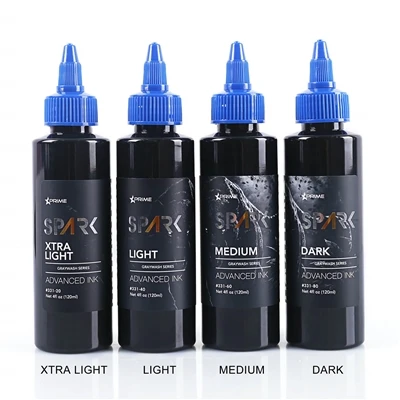 Tatuaje de tatuaje negro de maquillaje de lavado gris de 4oz de 120 ml de 120 ml