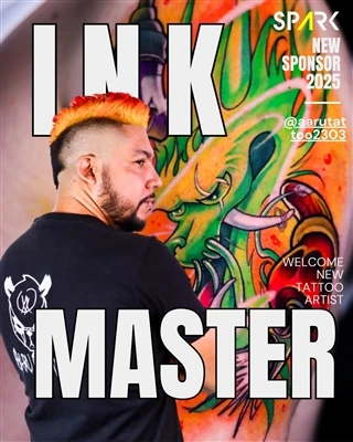 Spark Artist @aarutattoo2303 reclama el mejor honor en la convención de tatua...