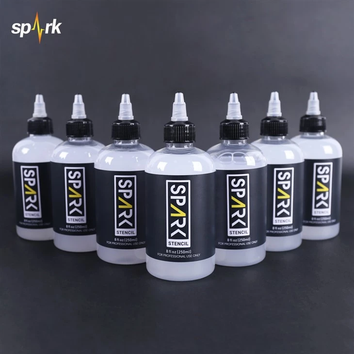 SAPRK 8 FL OZ (250 ml) Professional Rápido seco Non - Fading gel de transferencia de tatuaje suave para artistas de tatuajes