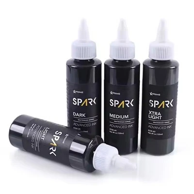 Sparkle Factory Custom 4oz 120ml White Wash increíble Pigmento de pintura Cuerpo Piel triple Tatuaje de mariposa de tinta negra