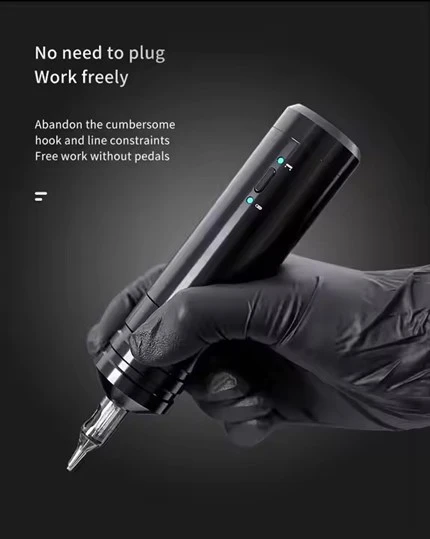 Máquina de tatuaje profesional de cartucho inalámbrico portátil
