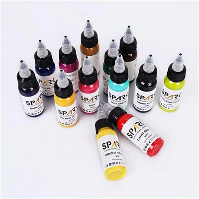 Profesional 30ml 66 colores de larga duración-Tinta de tatuaje duradera para arte corporal y maquillaje permanente