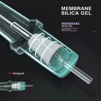 Membrana de carcasa transparente nueva de Spark 0.35 mm /12 Agujas de cartucho de tatuaje para suministro de tatuajes de tatuajes