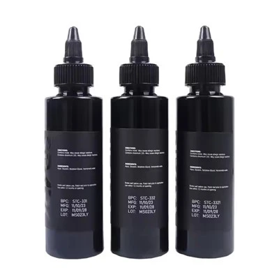 Spark Custom Bylesale China High - Fin 4 oz 120 ml Pigmento de pintura Cuerpo Color Increíble tatuaje de tatuaje negro OEM