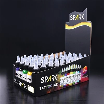 Spark Orgánica de 0.5 oz rápida seca larga de larga duración Tatuaje de tatuaje de tatuaje Pigmento de maquillaje permanente para arte corporal