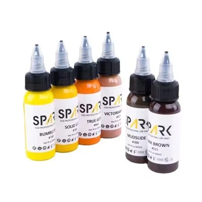 Spark Premium Tattoo Ink EU Reach Celogia para diseños de calidad Sparkling, High -