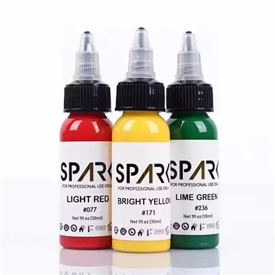 Spark Organic 1oz (30 ml) Vibrante tatuaje vibrante suministro de tatuaje tatuaje de tatuaje de maquillaje permanente
