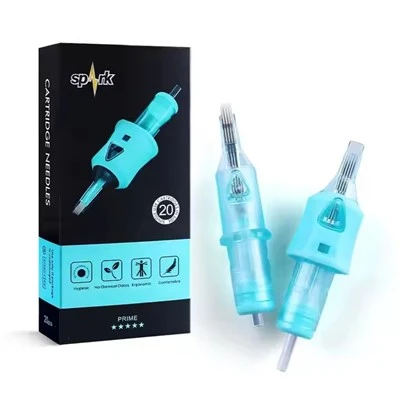 Spark Safe Conveniente 316 Tamaño de acero inoxidable M1 Medina de cartucho de tatuaje desechable estéril premium para tatuaje de arte corporal