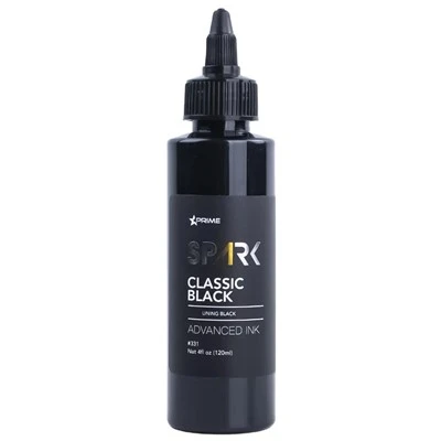 Spark Al por mayor de 120 ml/4 oz Tatuaje de tatuaje negro profesional para arte corporal