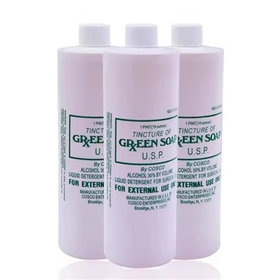 Espuma de jabón verde de tatuaje esterilizado