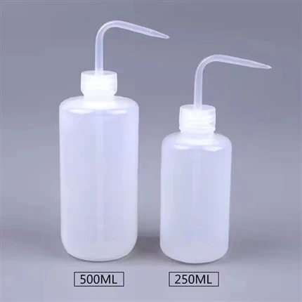 Botella de lavado de plástico de plástico para tatuajes