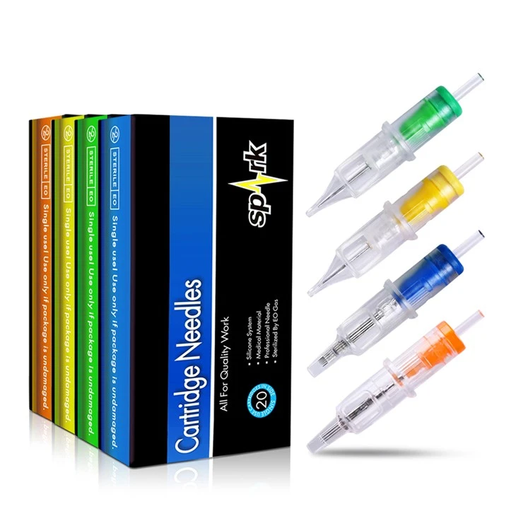 Spark OEM/ODM Especificaciones múltiples Cartucho de aguja de tatuaje desechable con agujas magnum para arte corporal