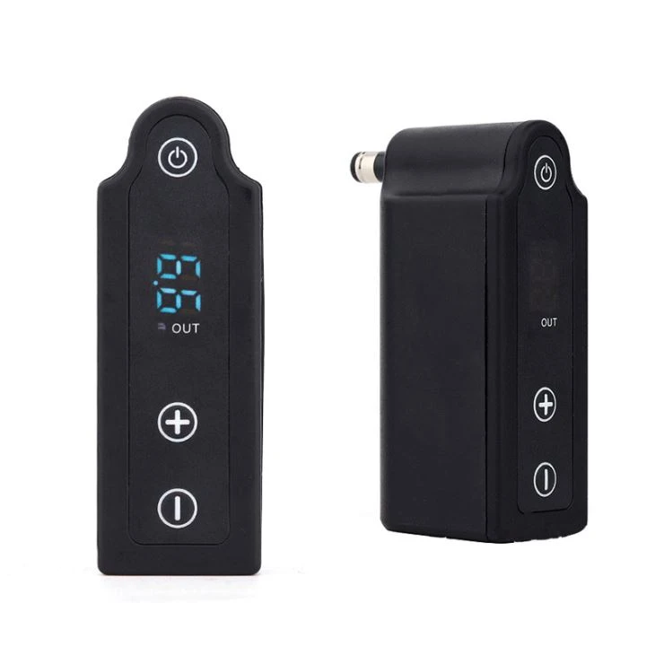 Fuente de alimentación inalámbrica para tatuaje LED RCA Fuente de alimentación portátil para tatuaje
