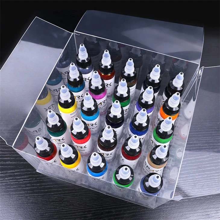 Juego de 25 colores Tinta para tatuaje Spark sin plomo Tinta para tatuaje negra Tinta para tatuaje negra
