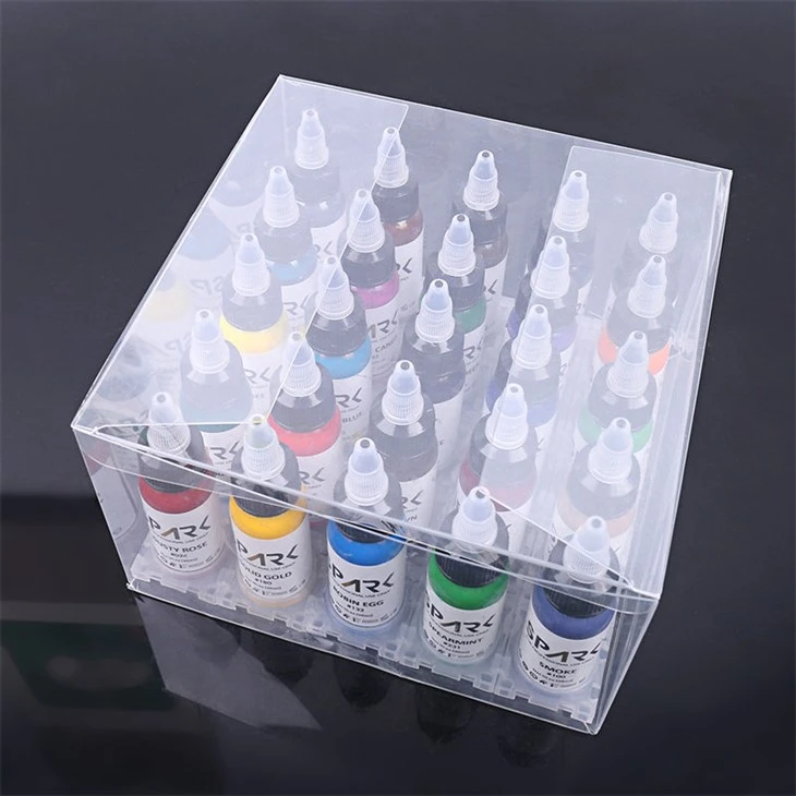 Juego de 25 colores Spark Tattoo Ink Tintas para tatuajes a granel Tinta para tatuajes súper negra