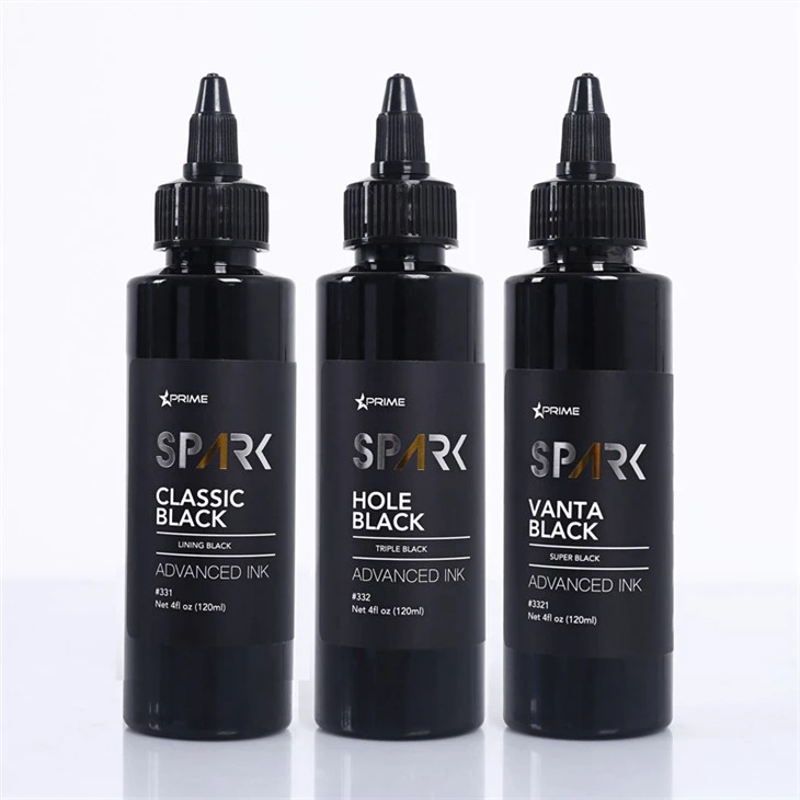 4OZ Classic Black Hole Black Vanta Black Spark Tinta para tatuaje Tinta para tatuaje negra