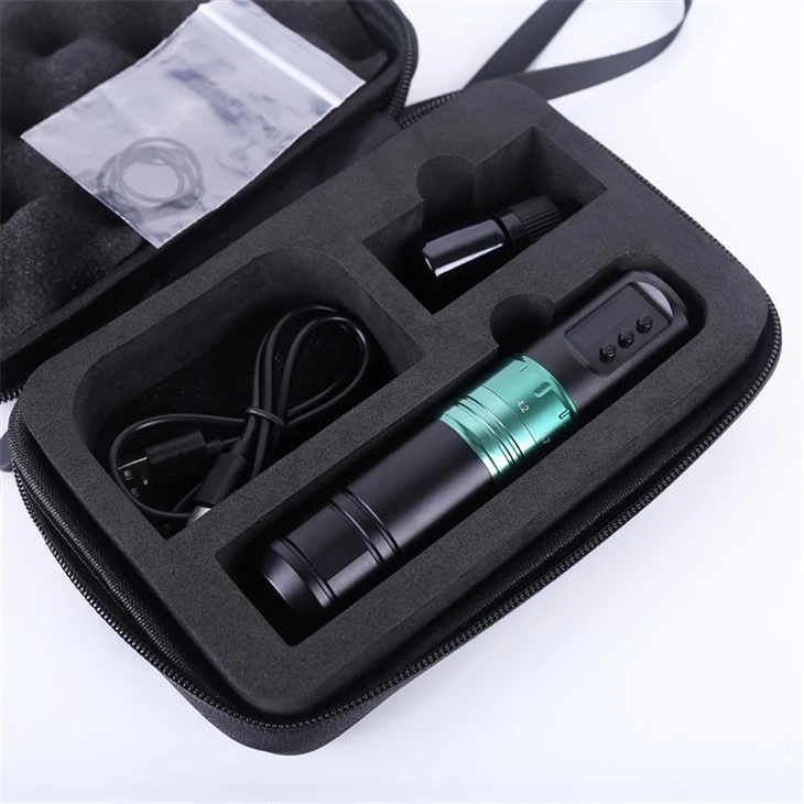 Máquina de tatuaje con motor sin escobillas, pluma de tatuaje con chispa, máquina de tatuaje inalámbrica