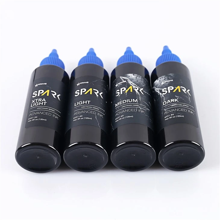 Profesional determinado del sistema de tinta del tatuaje de la tinta del tatuaje de la chispa del lavado gris