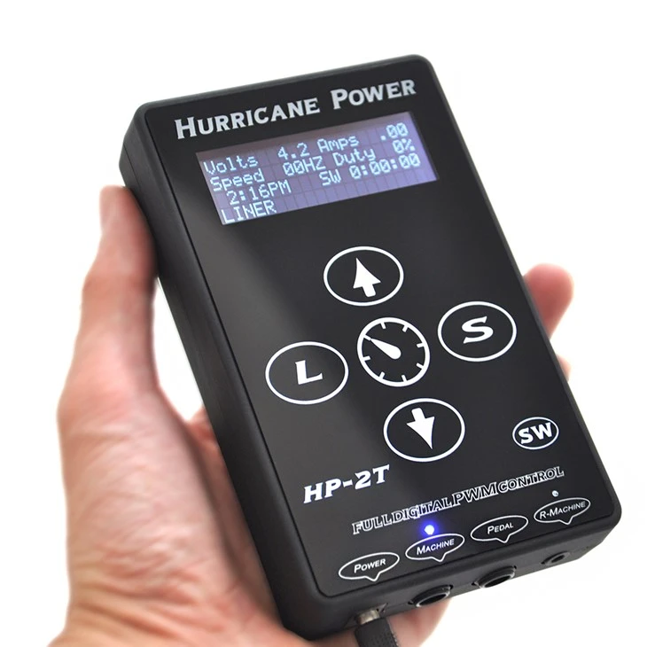 Huracán Eléctrico Energía Suministro Tatuaje Digital Poder Tatuaje