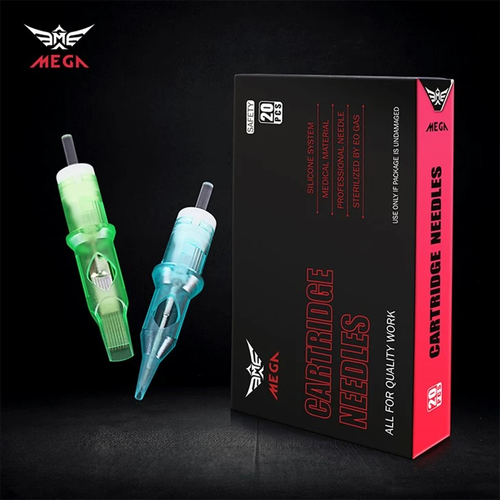 Cartuchos de agujas de tatuaje de seguridad de mega esterilización