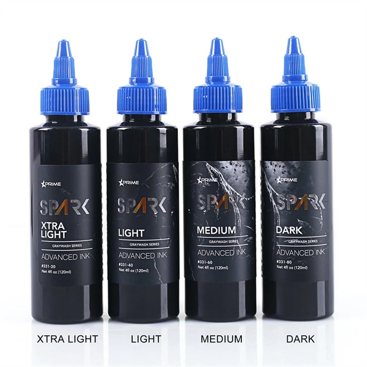 Pigmentos Tinta para tatuajes Tinta para tatuajes vegana Graywash Tinta para tatuajes 4OZ