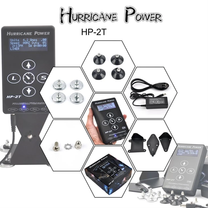 Power Tattoo Hurricane Hand Touch Tattoo Fuente de alimentación
