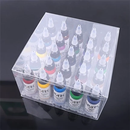 Juego de 25 colores Spark Tattoo Ink Tintas para tatuajes a granel Tinta para tatuajes súper negra