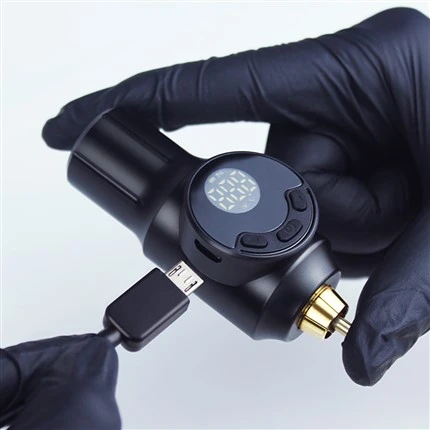 Batería inalámbrica para tatuajes con fuente de alimentación para tatuajes de 3 * 8 cm