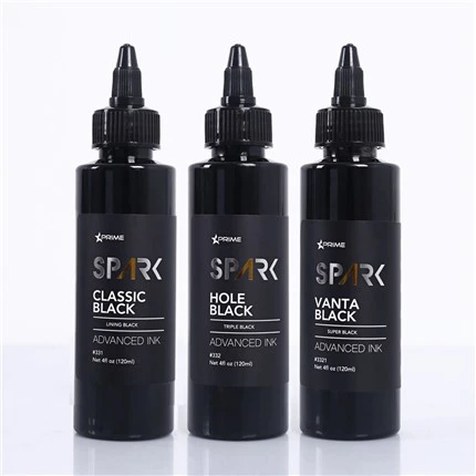4OZ Classic Black Hole Black Vanta Black Spark Tinta para tatuaje Tinta para tatuaje negra