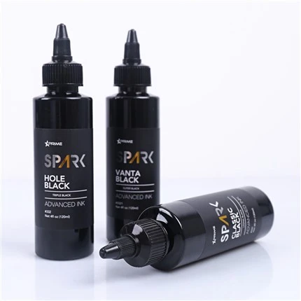 Luz negra clásica del negro de la tinta del tatuaje de la tinta del tatuaje de la chispa de la serie de la tinta negra del forro 4OZ
