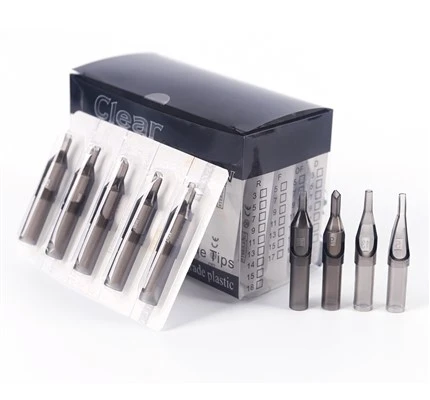 Punta de aguja de tatuaje estéril de plástico desechable