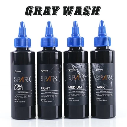 Spark más nuevo 4oz*4 juegos de lavado de gris