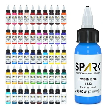 Juego de tintas para tatuajes Spark, color de tinta para tatuajes profesional