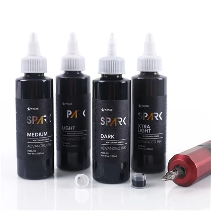 Spark Tattoo Ink Tinta para tatuajes vegana Set de lavado blanco