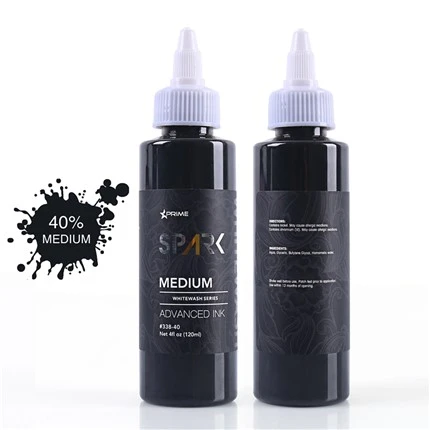 Juego de tintas para tatuajes Tinta para tatuajes vegana Juego de lavado blanco Tinta para tatuajes Spark