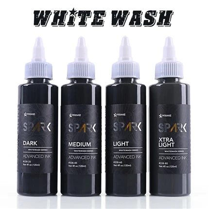 Tintas para tatuajes a granel Set de lavado blanco Spark Tattoo Ink