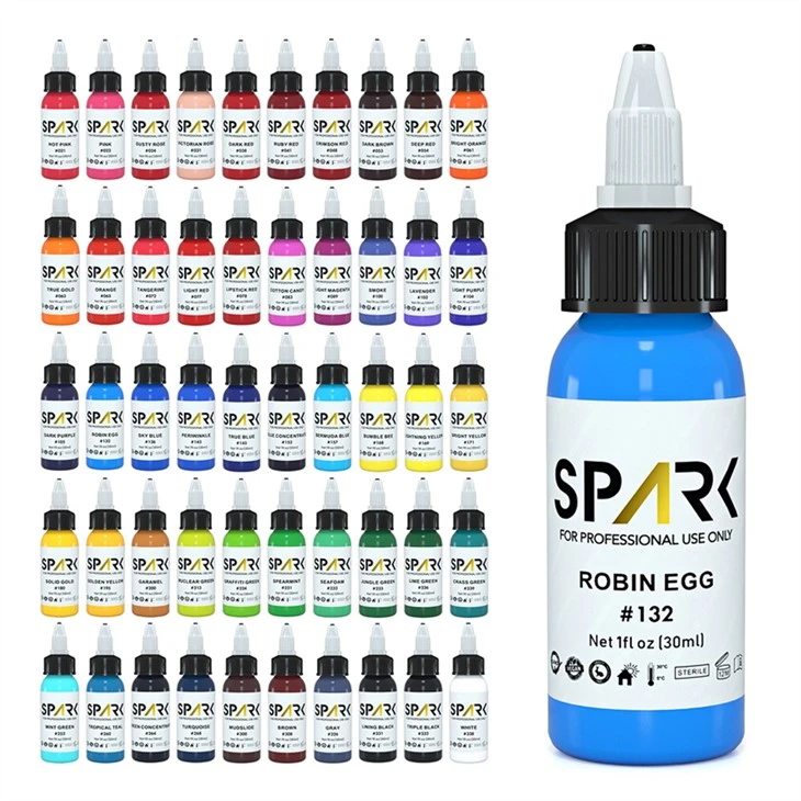 Juego de tintas para tatuajes Spark, color de tinta para tatuajes profesional