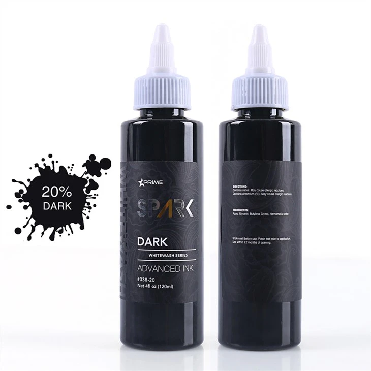 Juego de tintas para tatuajes Juego de lavado blanco profesional Spark Tattoo Ink