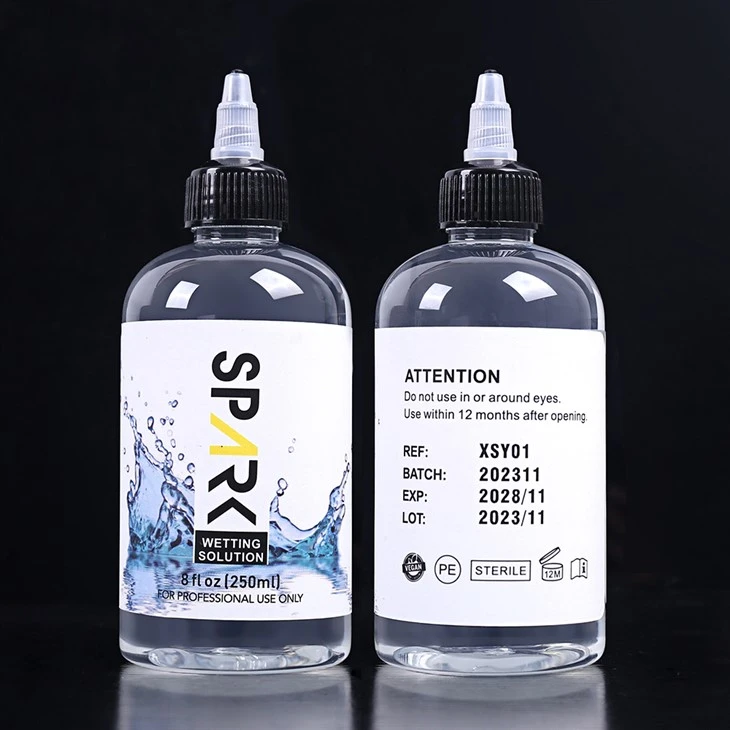 Solución humectante para tatuajes Spark, 240ML, 8OZ, sin crueldad, solución para mezclar tatuajes Spark, tinta para tatuajes Spark