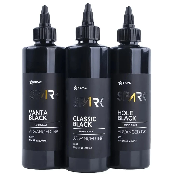 240 ml de pigmento Body Skin Tattoo Black Color